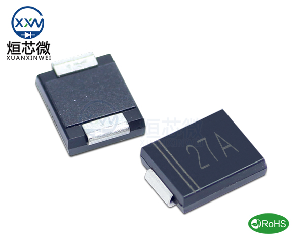 1.5SMC27A參數(shù),TVS二極管1.5SMC27A瞬態(tài)抑制二極管